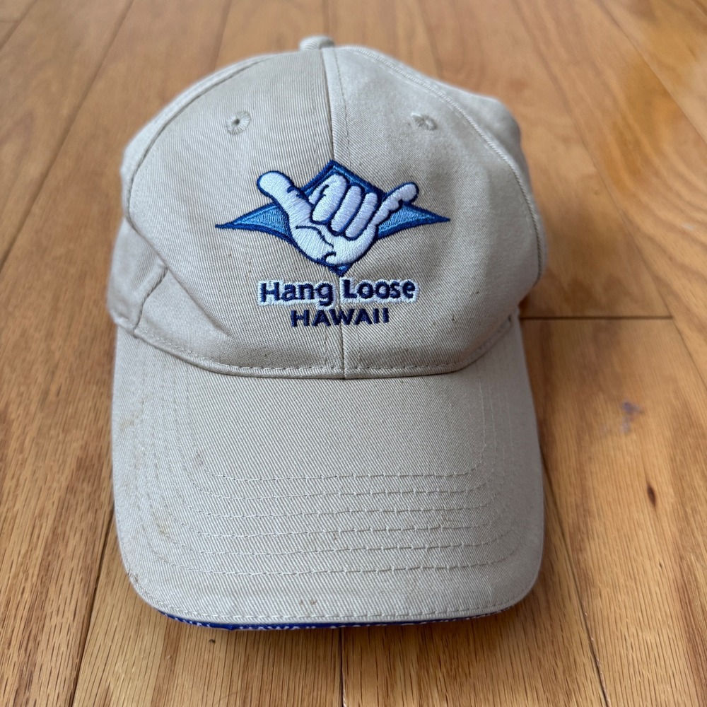 Surfware Hawaiian Hang Loose‎ Hawaii Tan Cotton One Size Fits All Baseball Cap